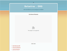 Tablet Screenshot of bolseiros.org
